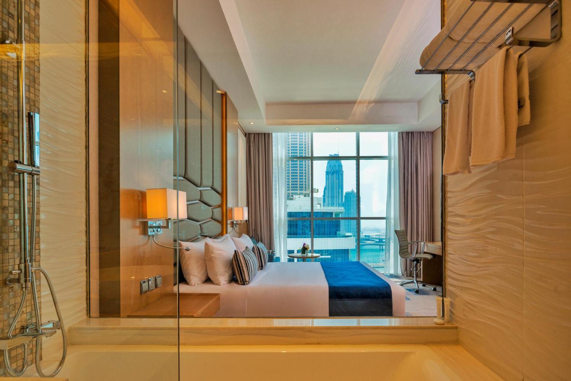 Suite de 1 dormitorio con acceso gratuito a la playa privada del hotel en Palm - Jumeirah