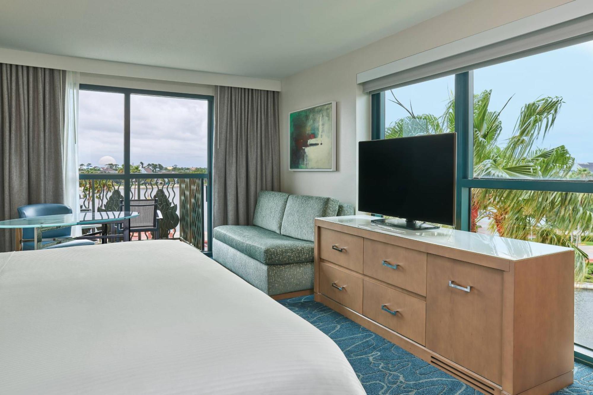 Balcony King Guest room 1 King Resort view Balcony Includes Early Entry To Disney Theme Parks,1706124235:JPEG