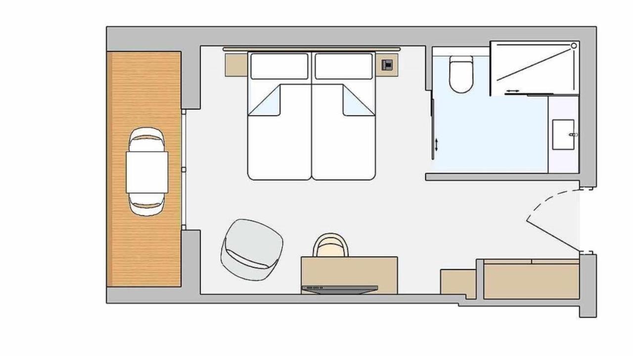 Quarto Duplo ou Twin com Vista Mar Parcial