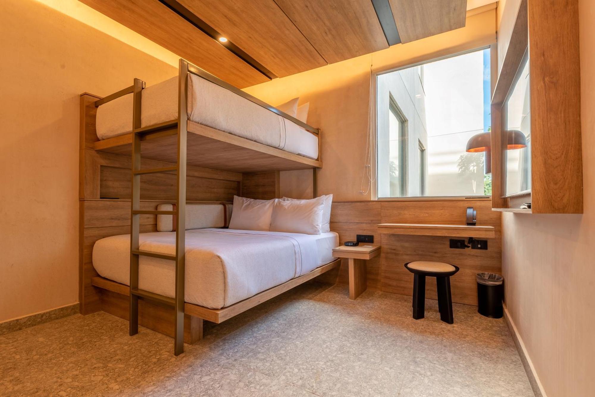 Room Bunk Beds-One Twin Bed over One Queen Bed