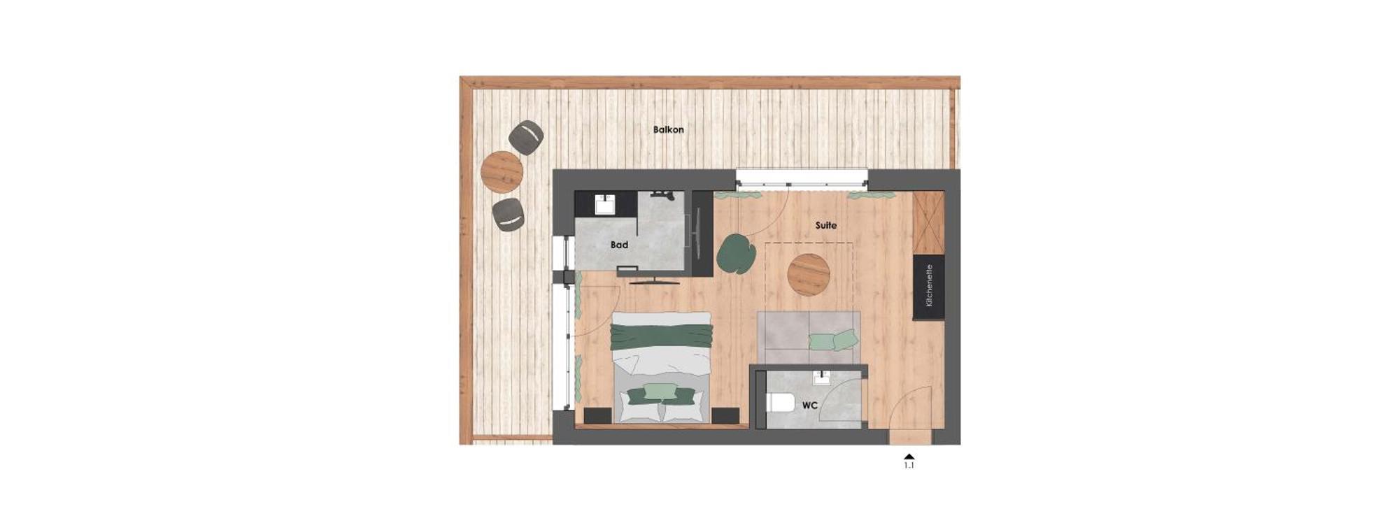 Junior Suite met Balkon