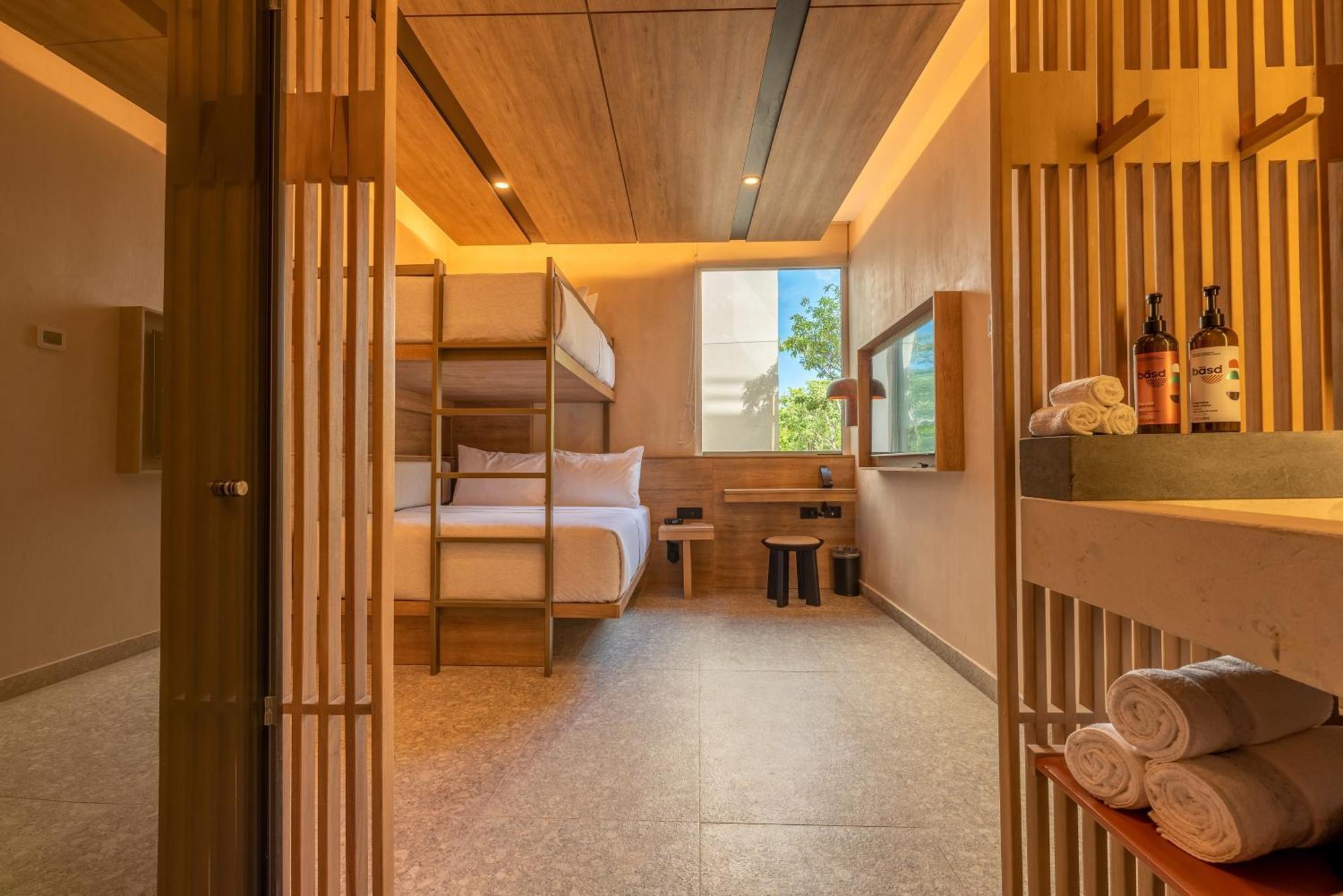 Room Bunk Beds-One Twin Bed over One Queen Bed