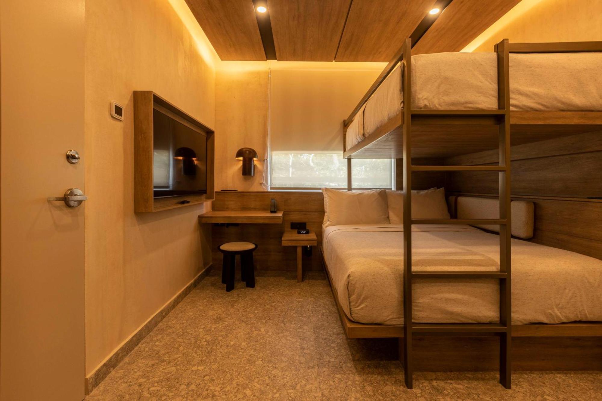 Room Bunk Beds-One Twin Bed over One Queen Bed Roof Top Access