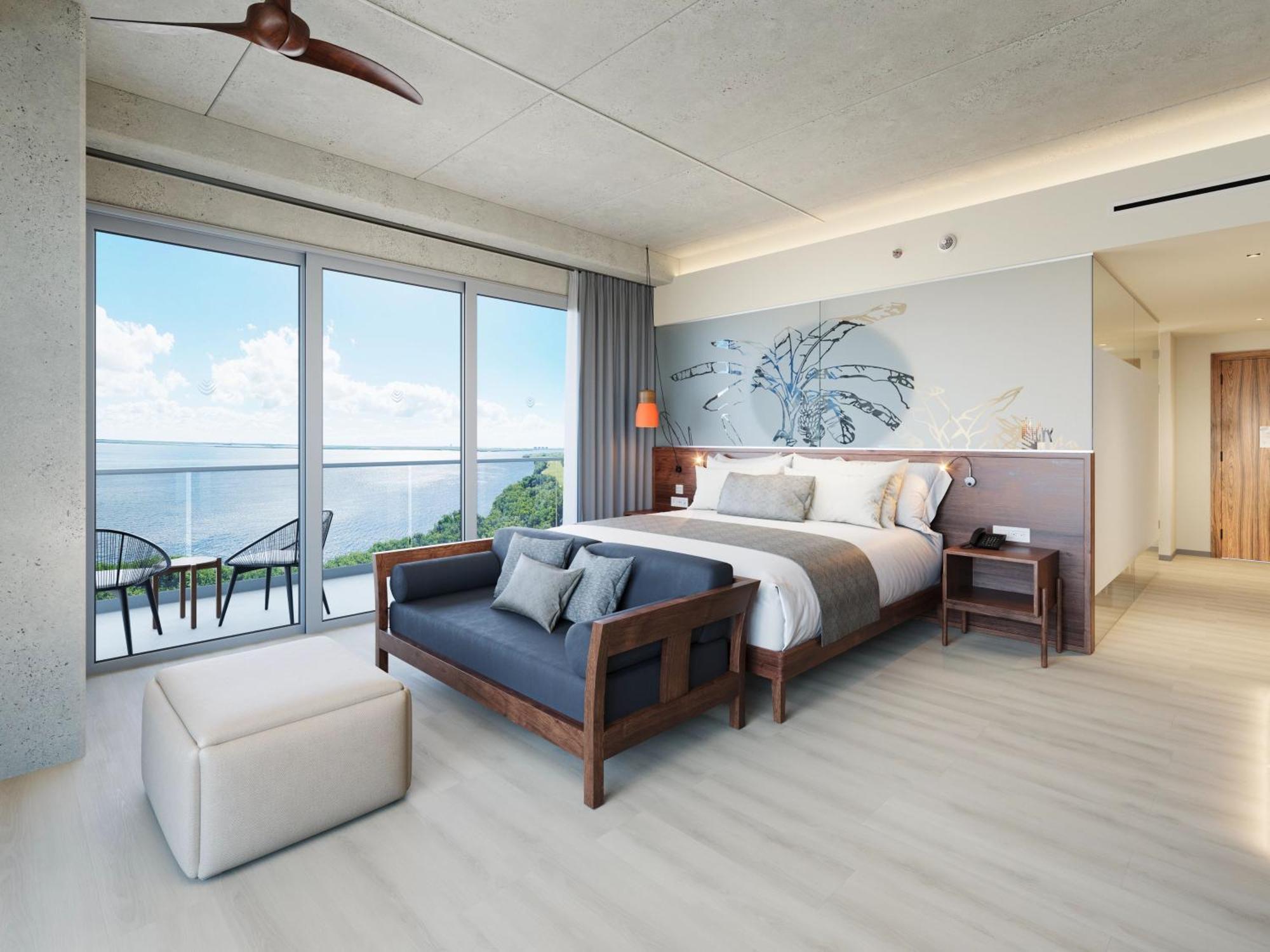 Suite Esquinera Vantage Club con vistas a la bahía - 1 cama extragrande