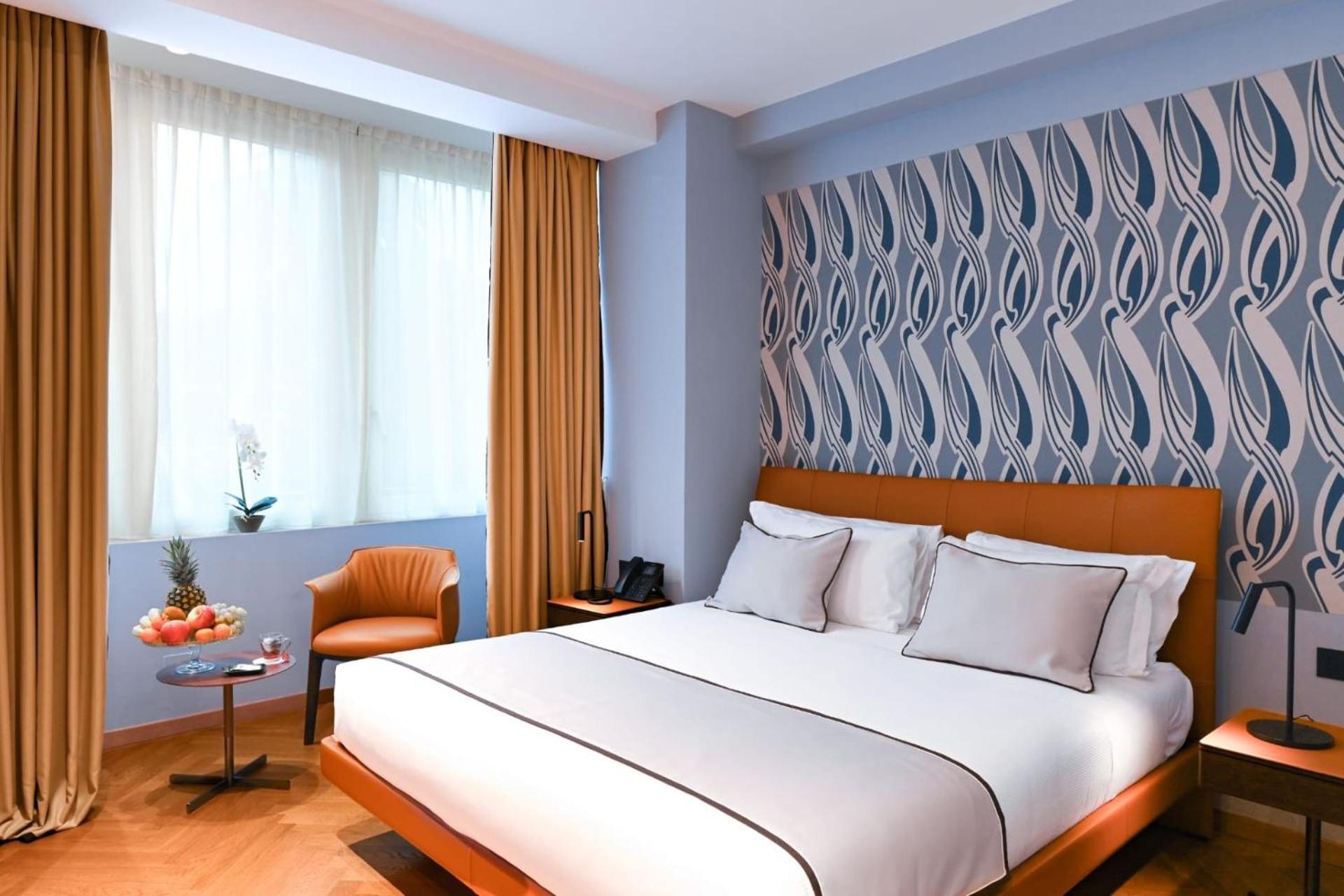 Chambre Double ou Lits Jumeaux de Luxe avec Vue Partielle sur la Mer