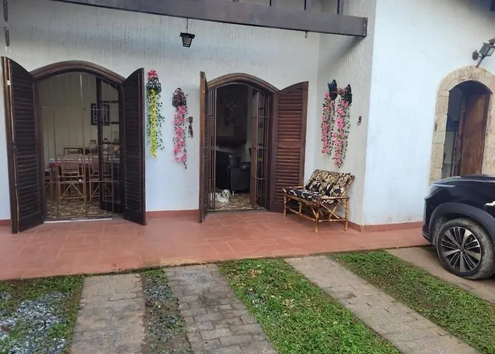  Casa 5 quartos ar cond piscina churrasqueira a 550 m da praia