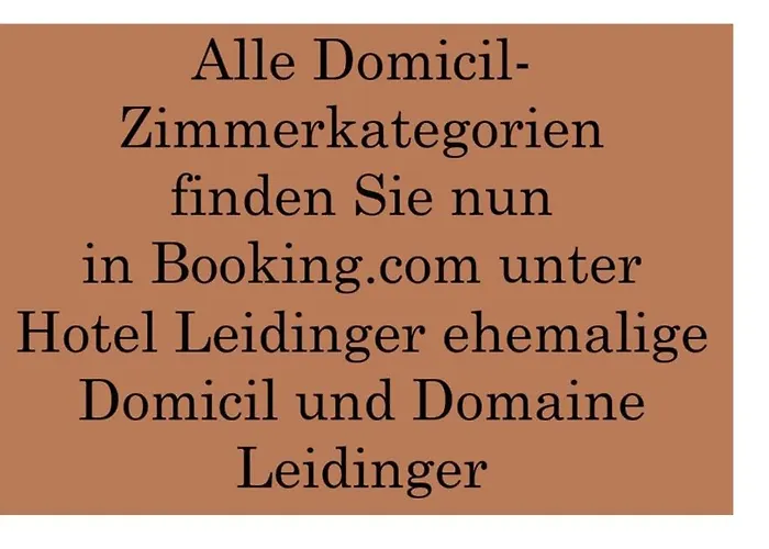  Domicil Leidinger